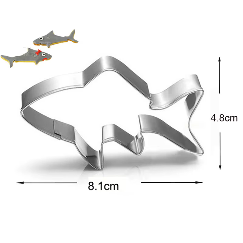 Emporte-pièce en métal en forme de requin har ant