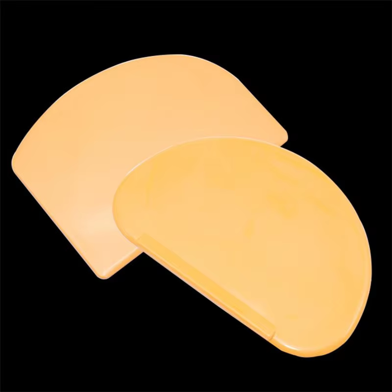 Grattoir à pâte en plastique souple et Flexible Orange