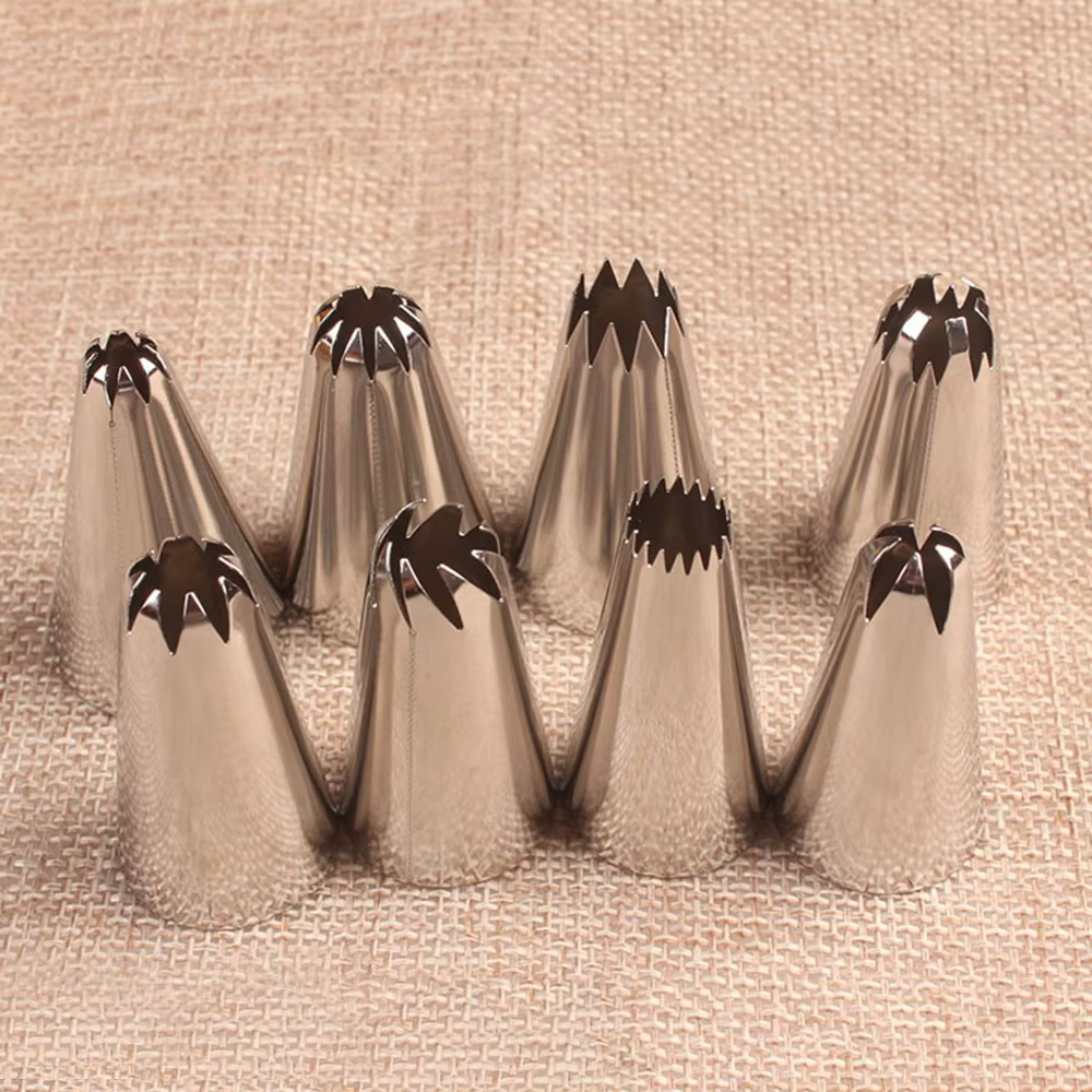 Buse à gâteau de grande taille 8 pièces/ensemble