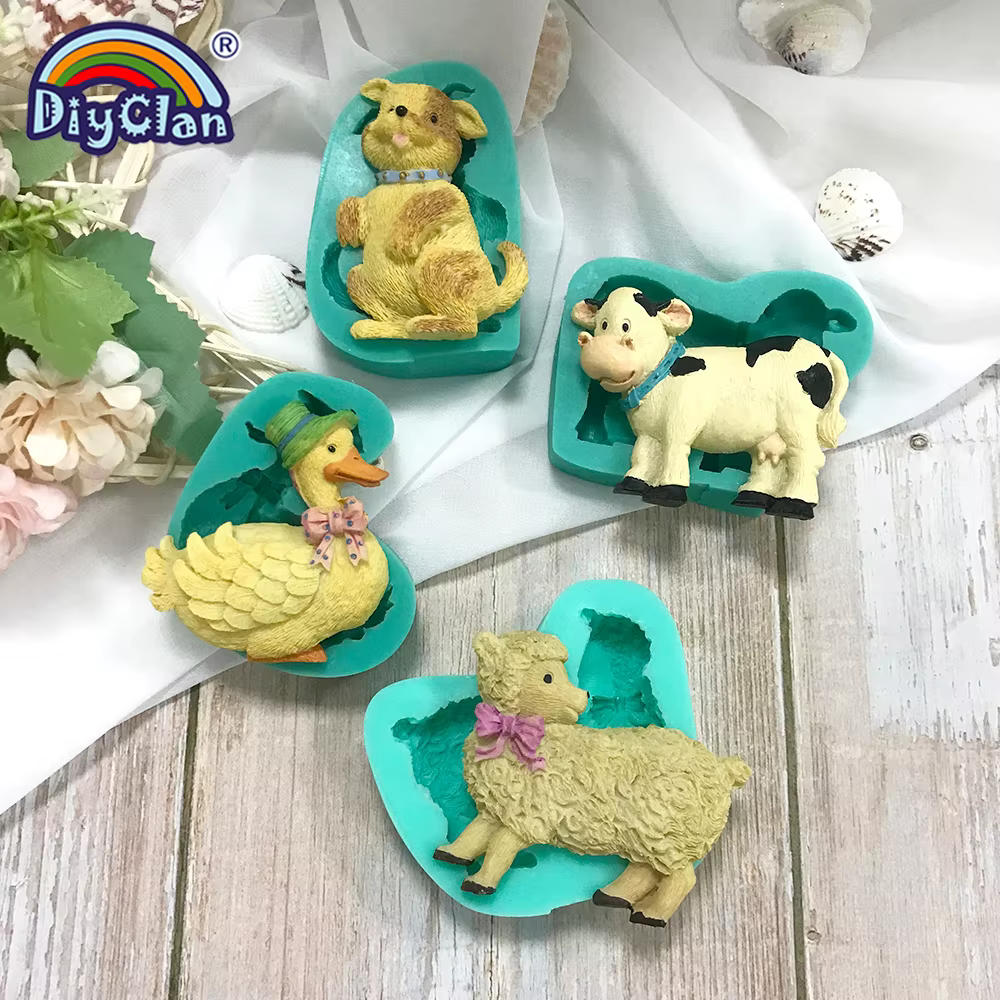 Moule en silicone mignon en forme de canard