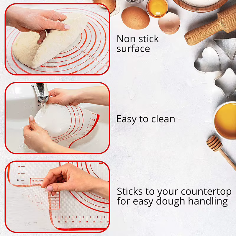 Tapis de cuisson en Silicone surdimensionné 80/70/60cm