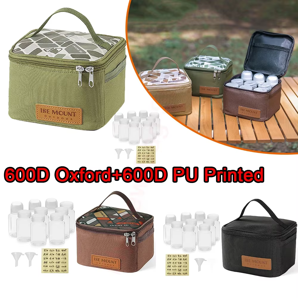Ensemble de pots de stockage d'épices et de poivre portables