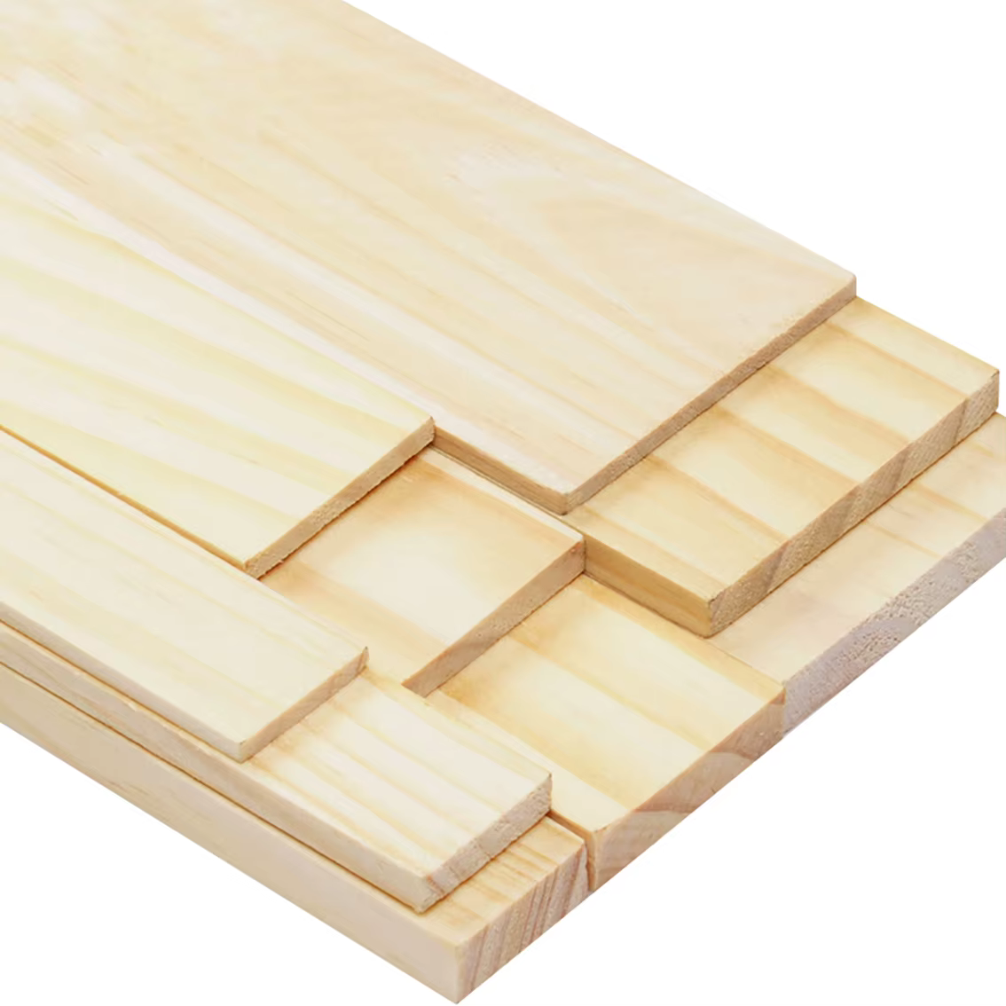 Bande de Bois Rectangulaire Épaisseur 3/5/8mm Panneau Solide