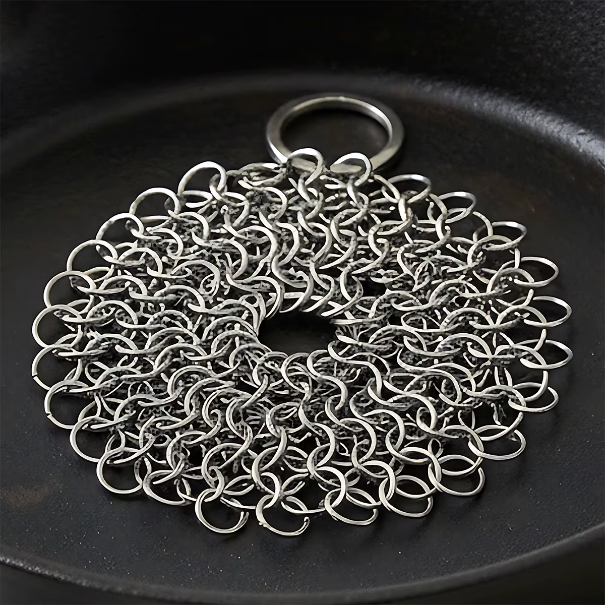 Éponge de nettoyage en maille d'acier inoxydable pour cuisine