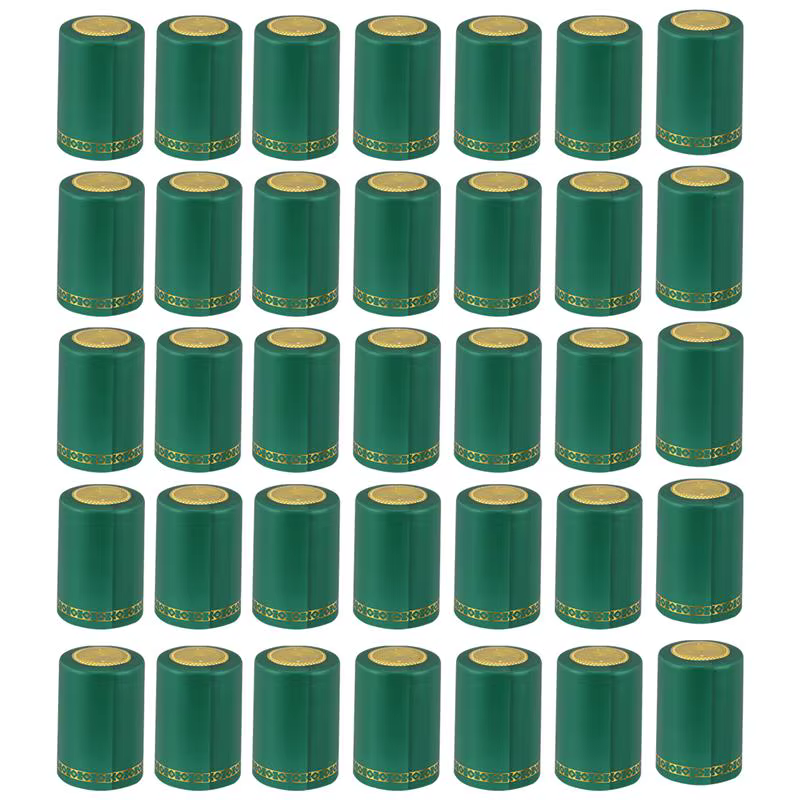 Couvercle Thermorétractable pour Bouteille de Vin Rouge de 33mm, 100 Pièces