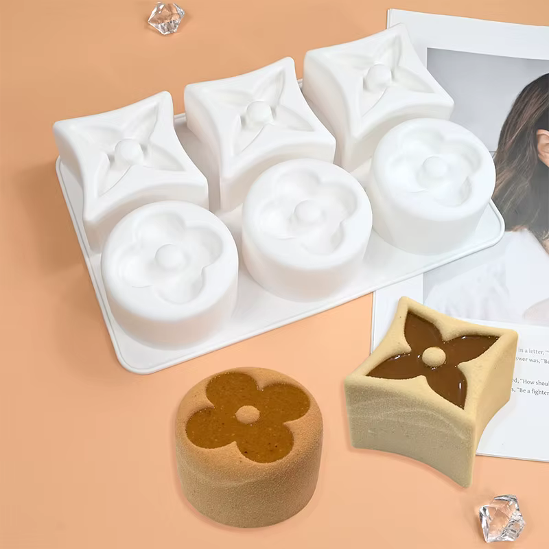 Moule à gâteau en Silicone 3D fleur d'amour