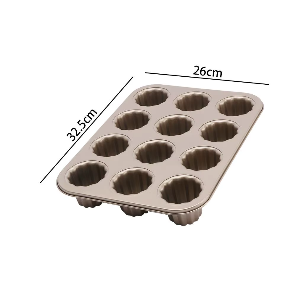 Moule à cannelés français en acier au carbone pour desserts