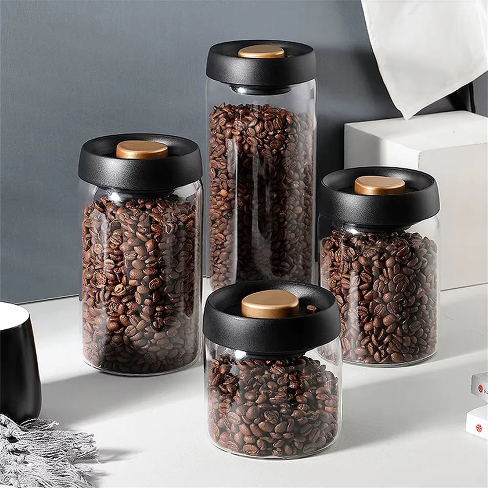 Réservoir scellé sous vide pour grains de café