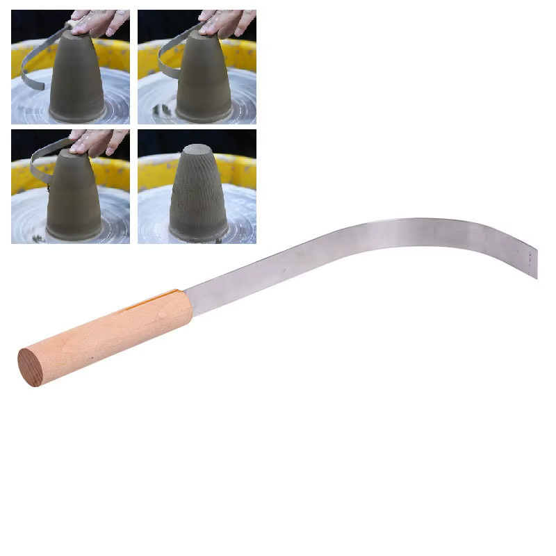 Couteau diabète incurvé pour couper des blancs en céramique