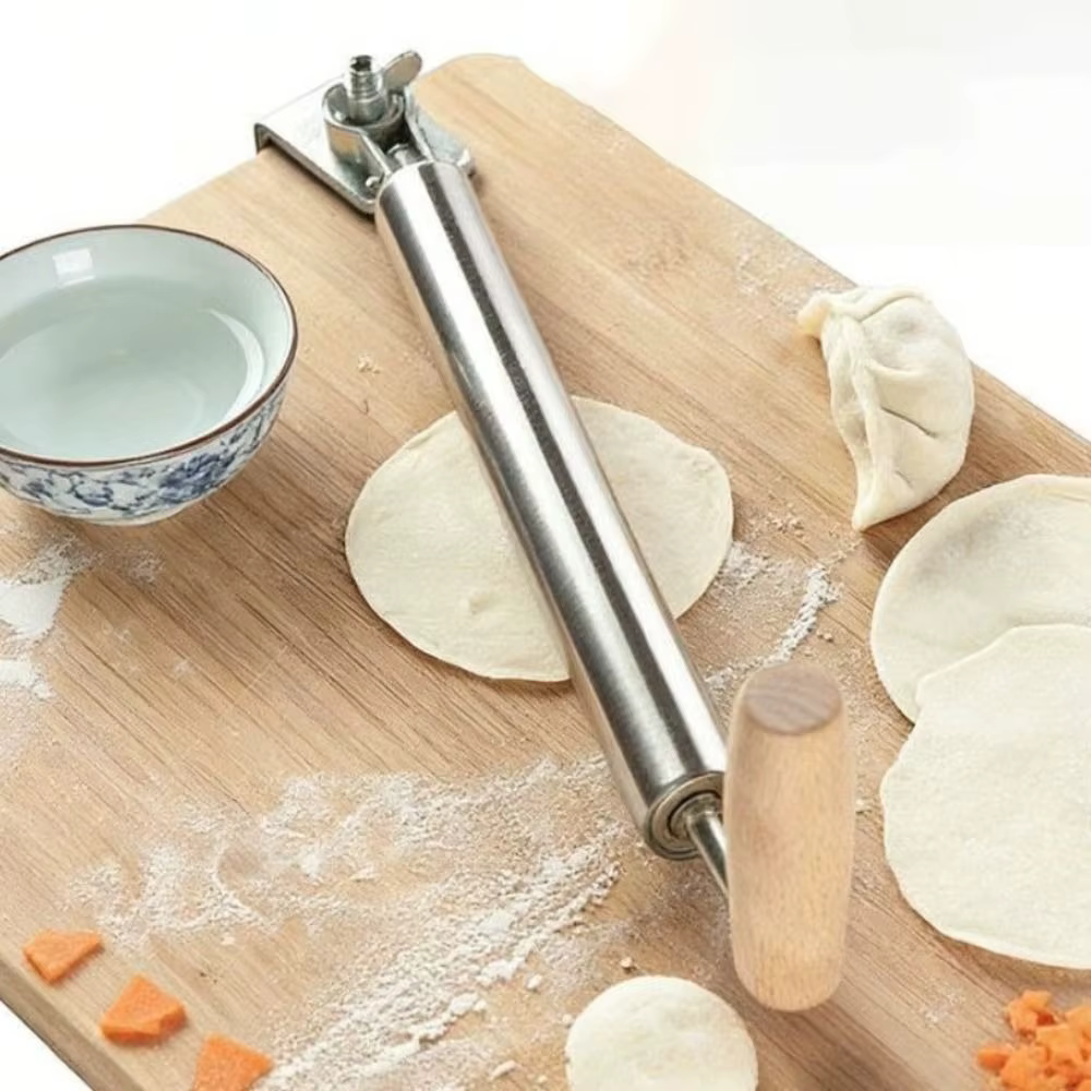 Rouleau à pâtisserie rotatif à 360 degrés en acier inoxydable