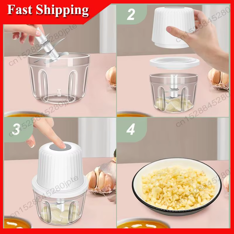 ABUB 400ML hachoir à ail électrique