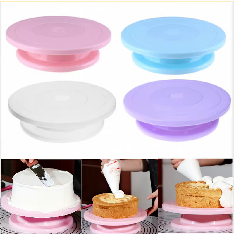 Table Rotative à Gâteaux en Plastique