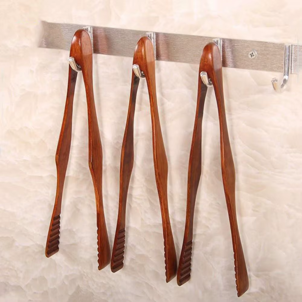 Ustensile de cuisine, pinces de cuisine en bois
