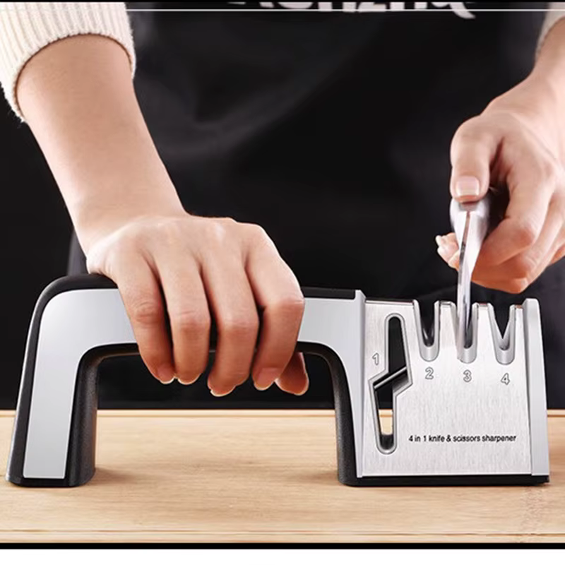 Aiguiseur de couteaux professionnel 4 en 1