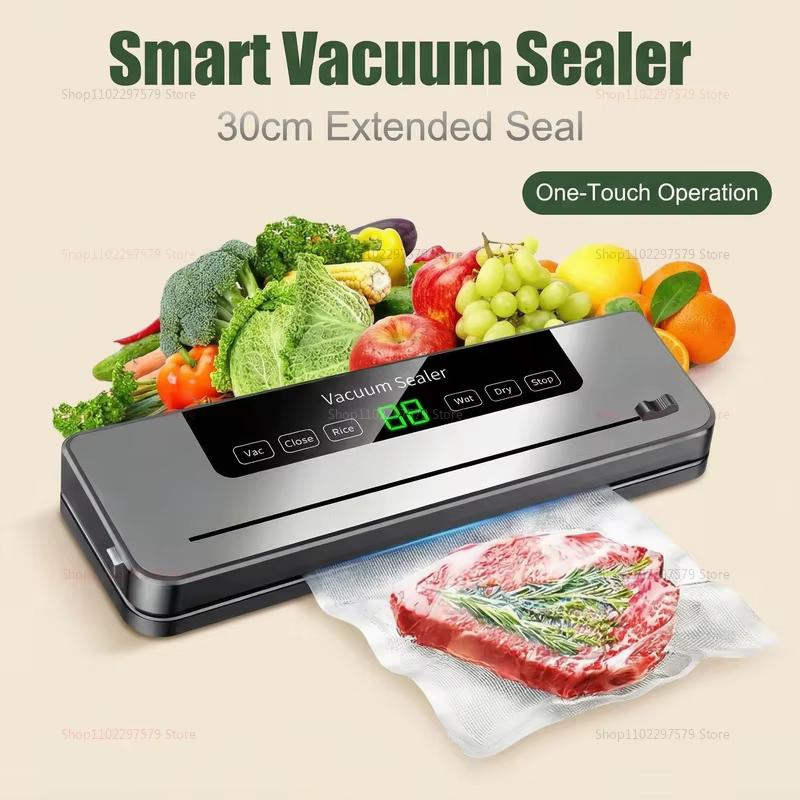 Machine de mise sous vide pour aliments secs et humides