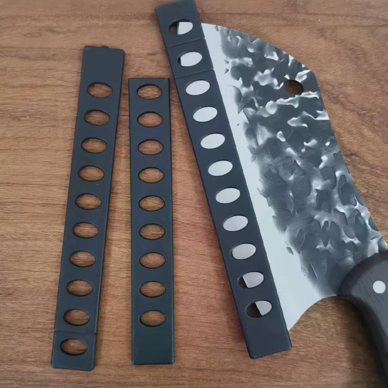 5 pièces de protège-lames de couteau de chef en plastique noir