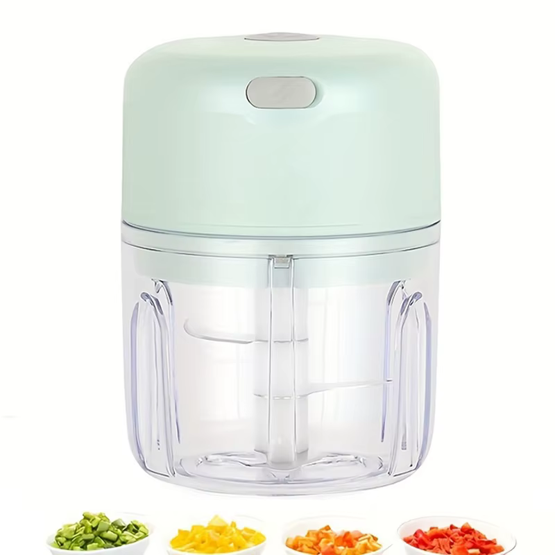Mini hachoir à ail et à viande rechargeable de 250 ml