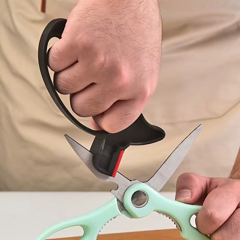 Aiguiseur de couteaux et de ciseaux ergonomique léger multifonction