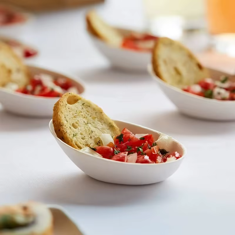10 pièces paquet économique Super Mini jetable canne à sucre sirop gâteau salade assiettes pour Restaurants
