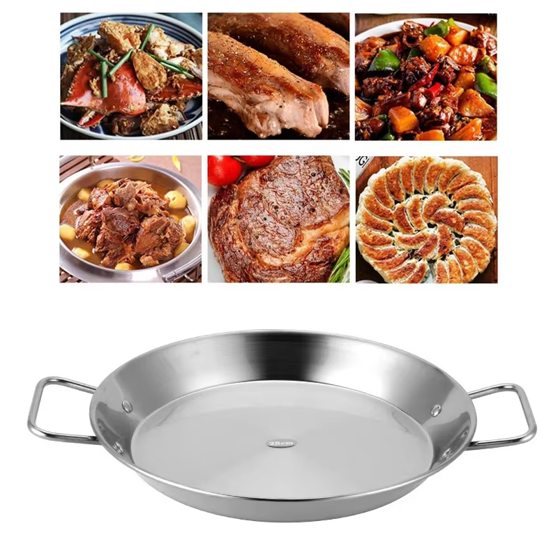 Poêle à paella antiarina en acier inoxydable