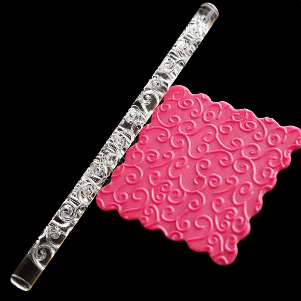 Rouleau à pâtisserie en acrylique durable et réutilisable