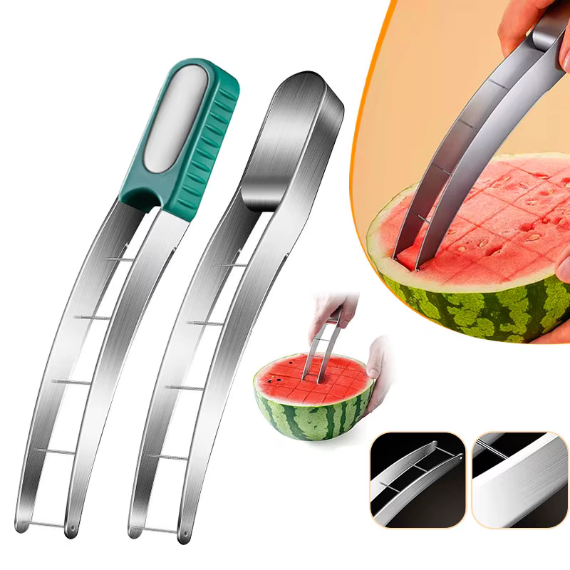 Trancheuse en acier inoxydable, coupe-melon opaque, gadget de cuisine