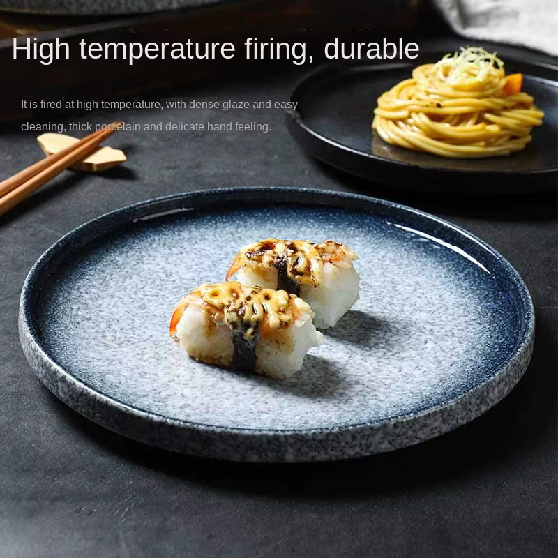 Plat à pâtes en céramique de style japonais
