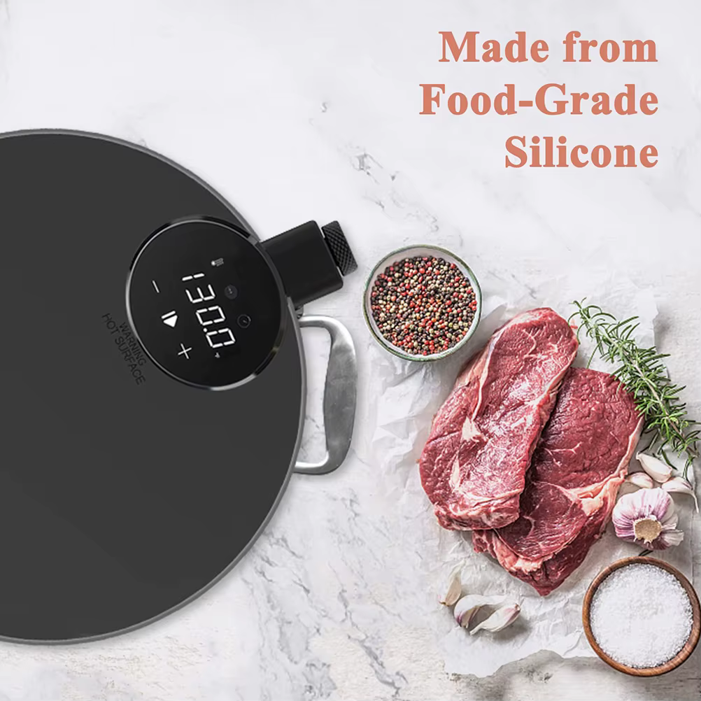 Couvercle sous vide en silicone pour la cuisson