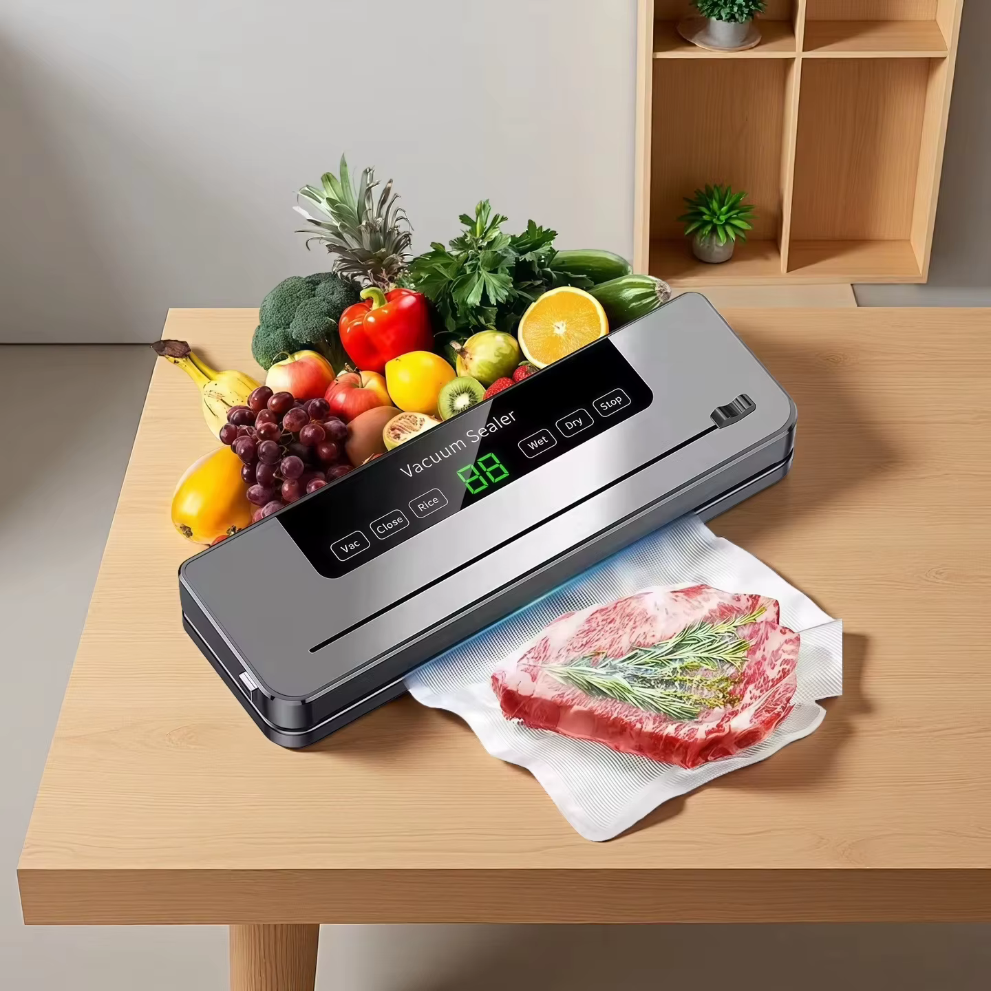 Machine à sceller sous vide automatique pour aliments
