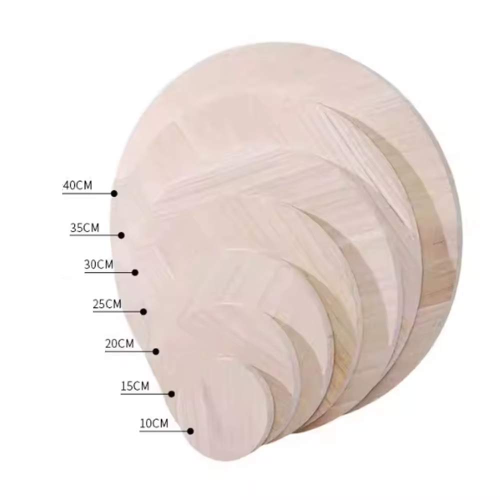 Planche ronde en bois massif de pin
