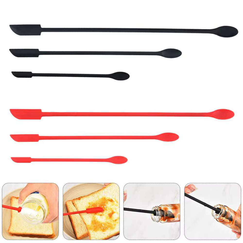 Mini cuillères à crème en silicone souple