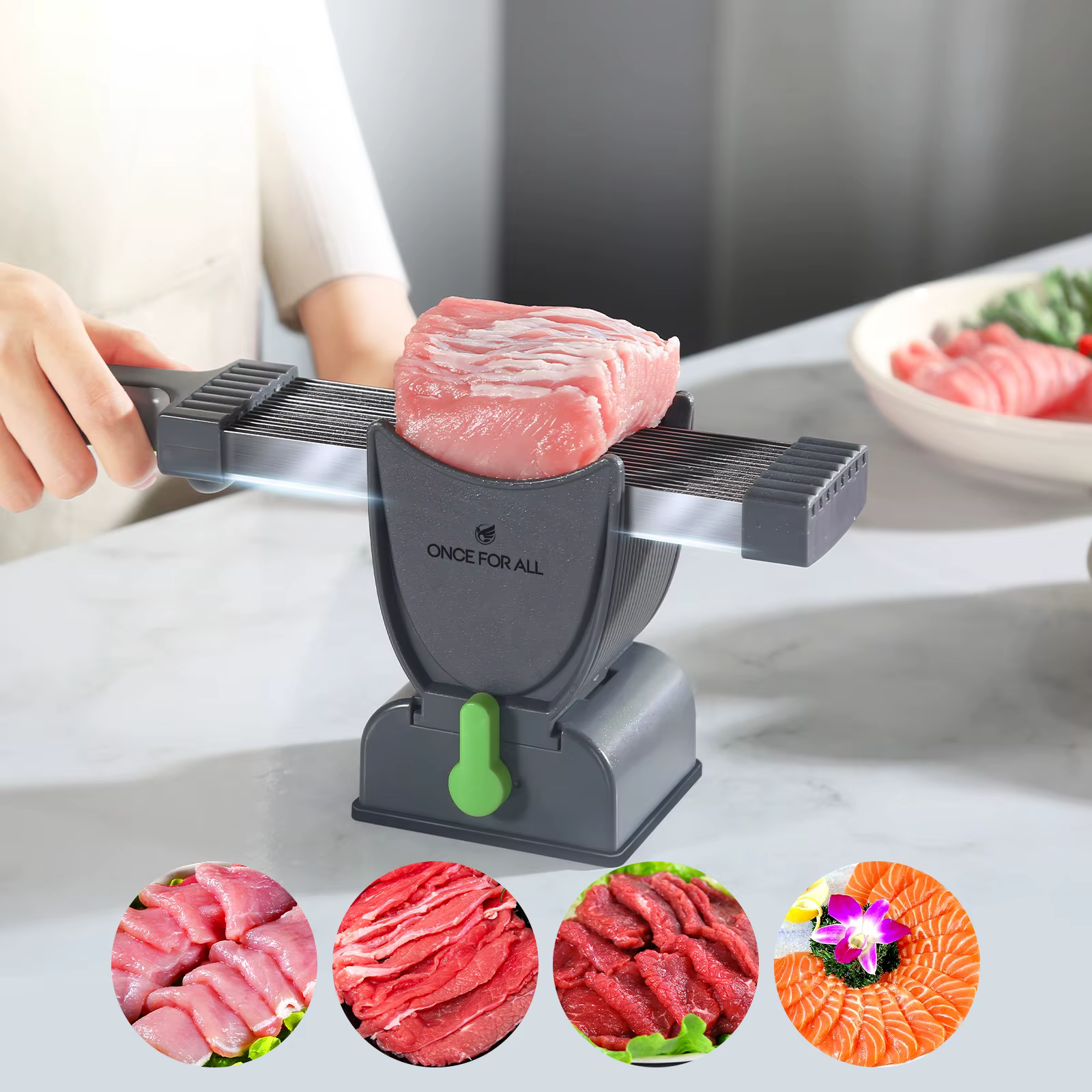 UNE pour tous les trancheuses à viande et couperet