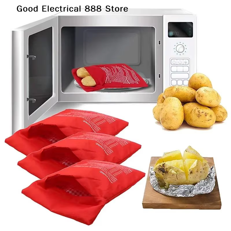 Sac à pommes de terre pour micro-ondes réutilisable