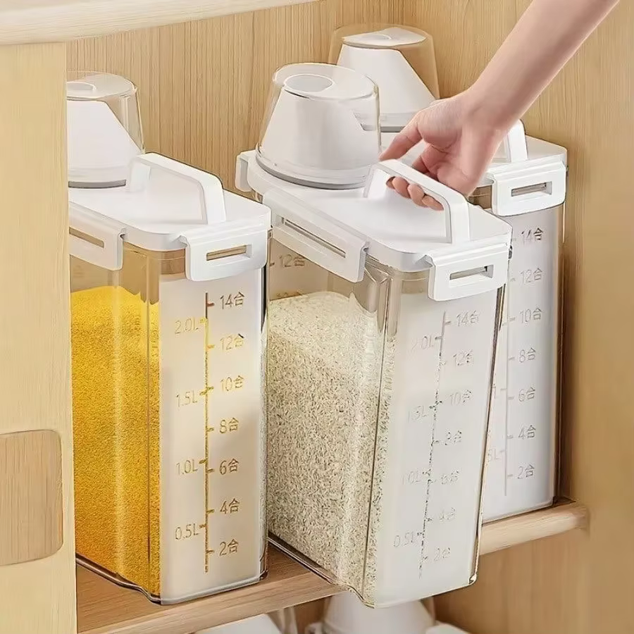 Conteneur de stockage scellé résistant à l'humidité couvert de 2