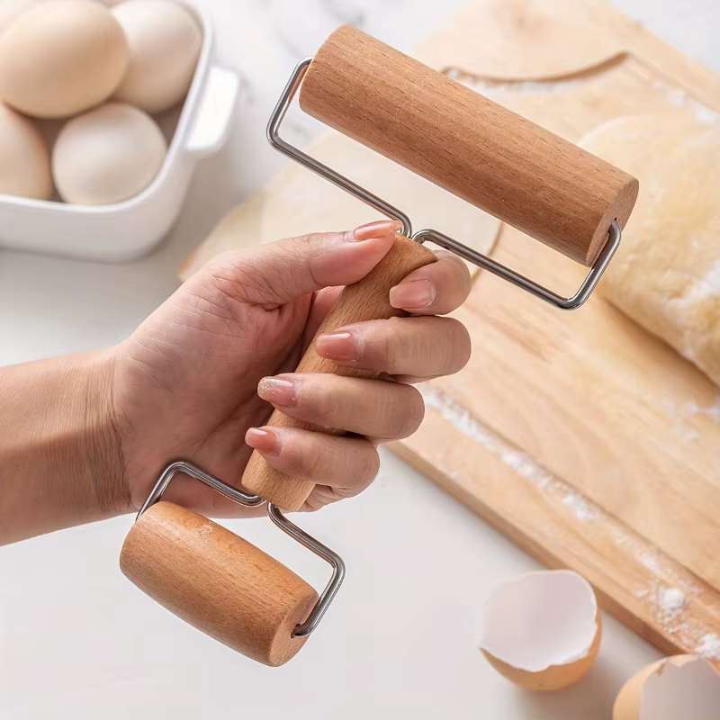 Rouleau à pâte à Double tête en bois