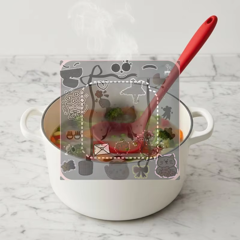Ensemble d'ustensiles de cuisine en silicone de qualité alimentaire