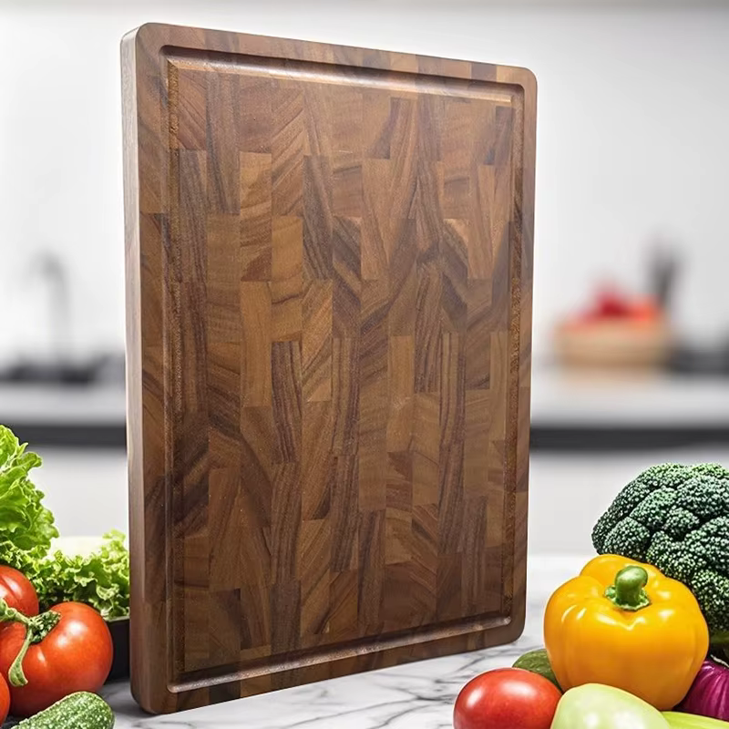 Grande planche à découper en bois de noyer améliorée