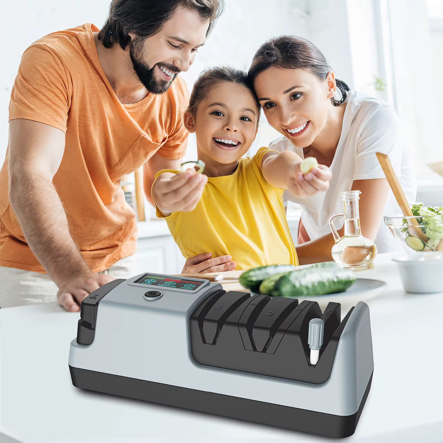 Aiguiseur de couteaux électrique 5 en 1