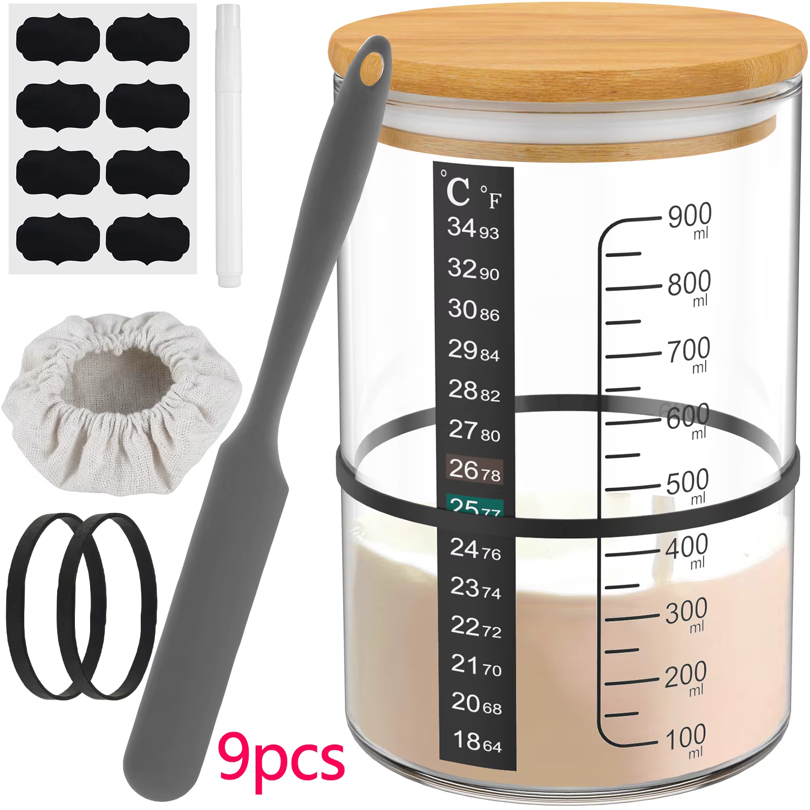 Kit de pot de démarrage au levain