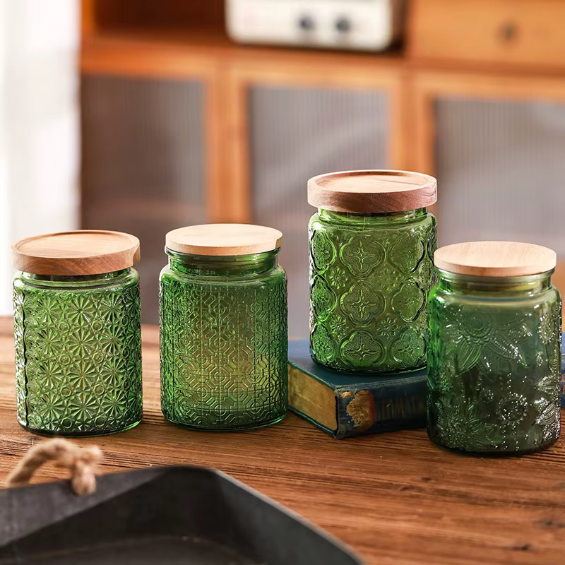 Bocaux en verre scellés avec couvercle