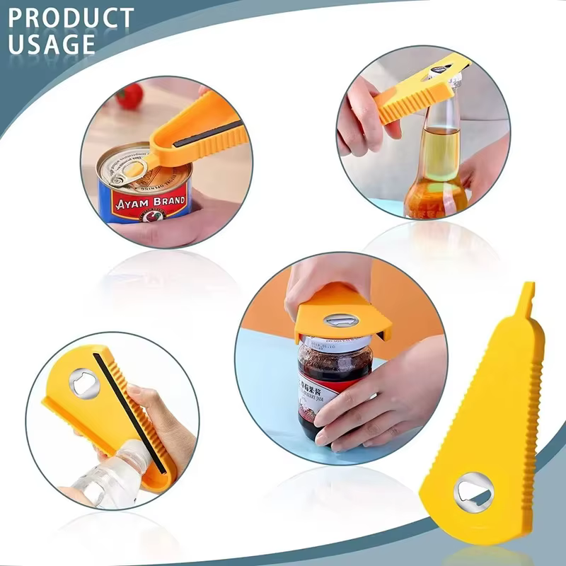 Ouvre-boîte ouvre-bouteille multifonctionnel ouvre-bocal pour bière Coke confiture boisson