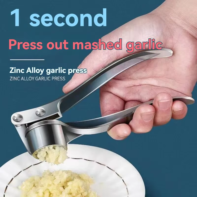 Presse-ail antidérapant épaissi pince à ail multifonctionnel en alliage de Zinc en acier inoxydable manuel tirer Type poinçon à ail
