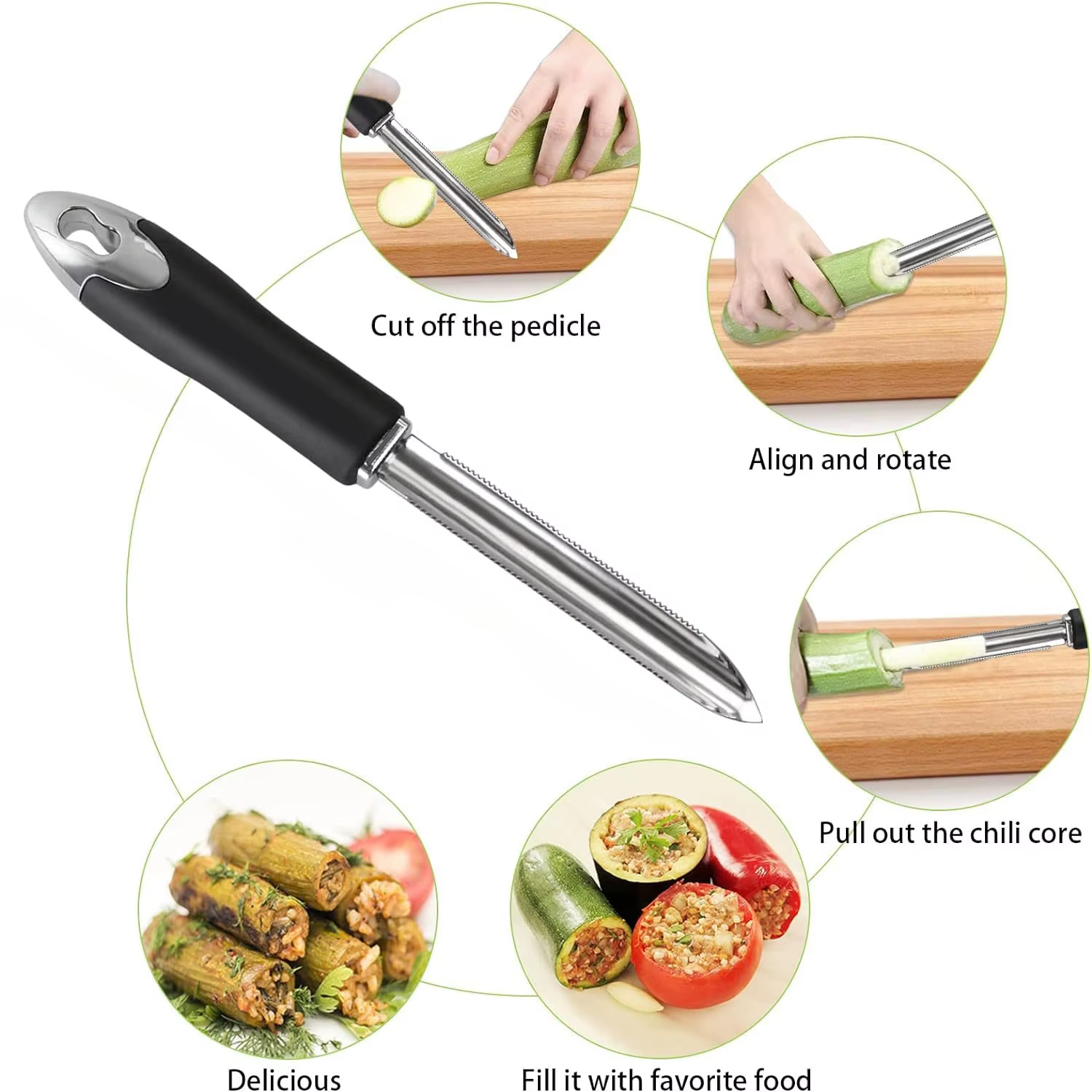 Extracteur de noyau de piment
