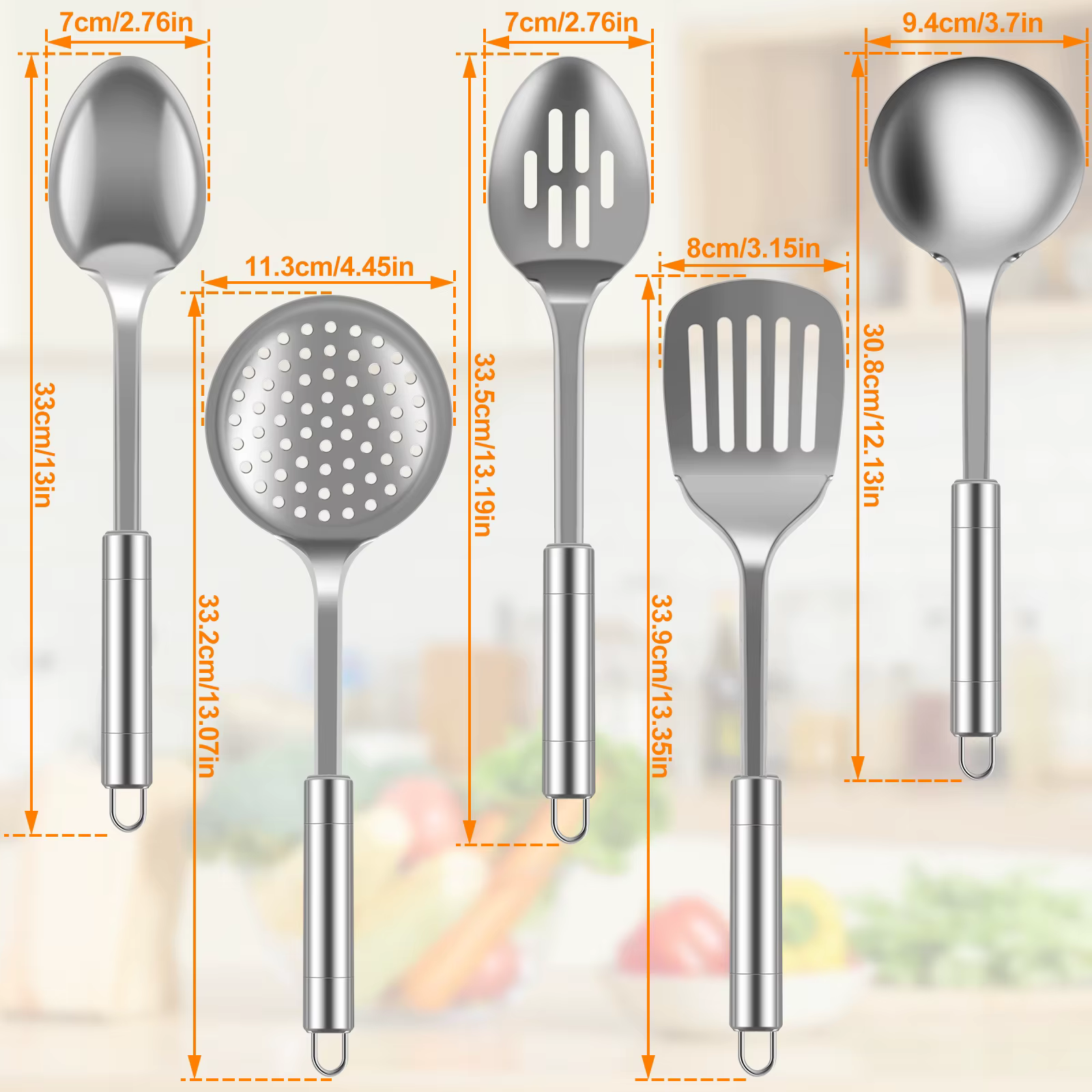 Ensemble d'ustensiles de cuisine 5 pièces