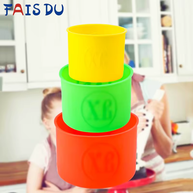 FAIS DU bricolage Desserts moule de cuisson outils antiadhésif rond Silicone gâteau