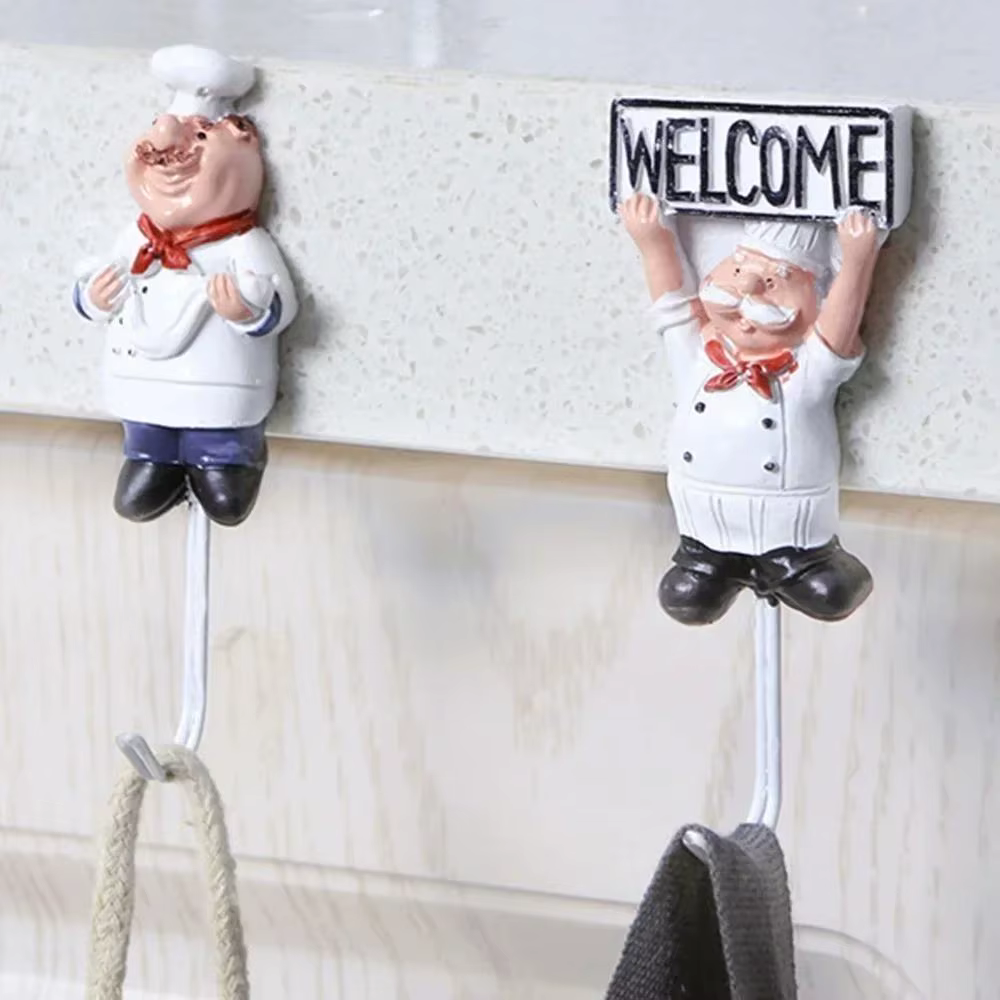 Crochets de rangement créatifs pour Chef de cuisine