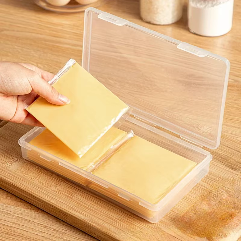 Boîtes de scellage alimentaires portables de boîte de stockage de tranche de fromage pour le beurre