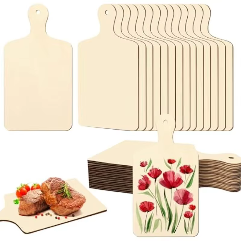 Lot de 2 planches à découper de grande taille 30x16cm pour artisanat