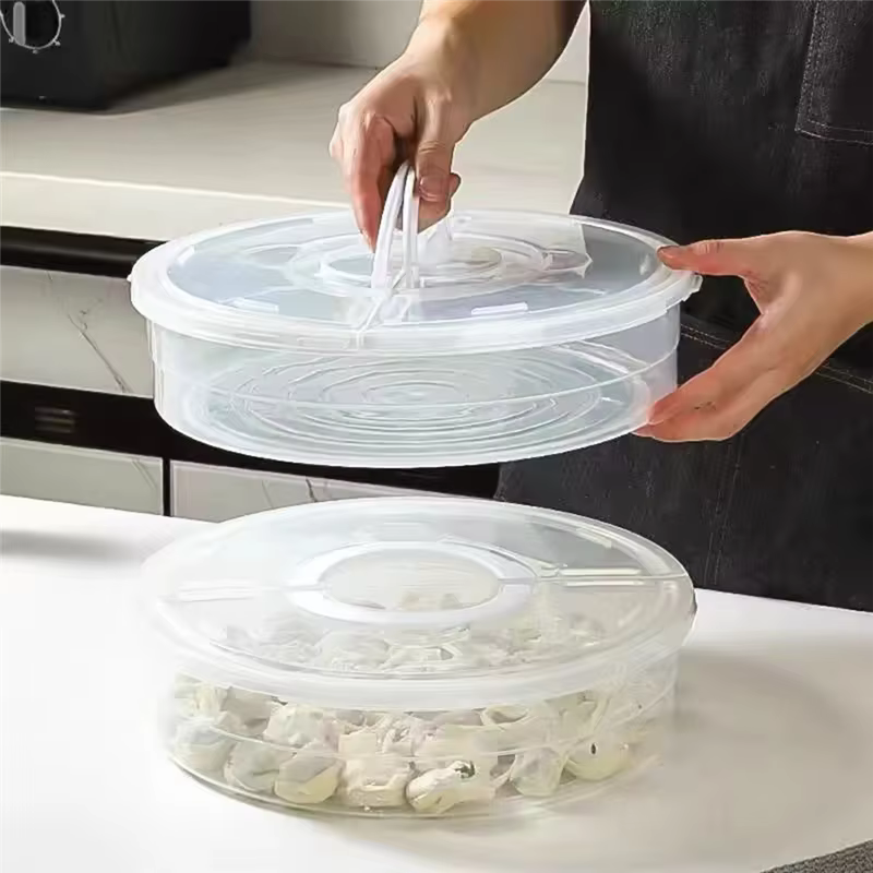 Boîte à tarte en plastique avec couvercle