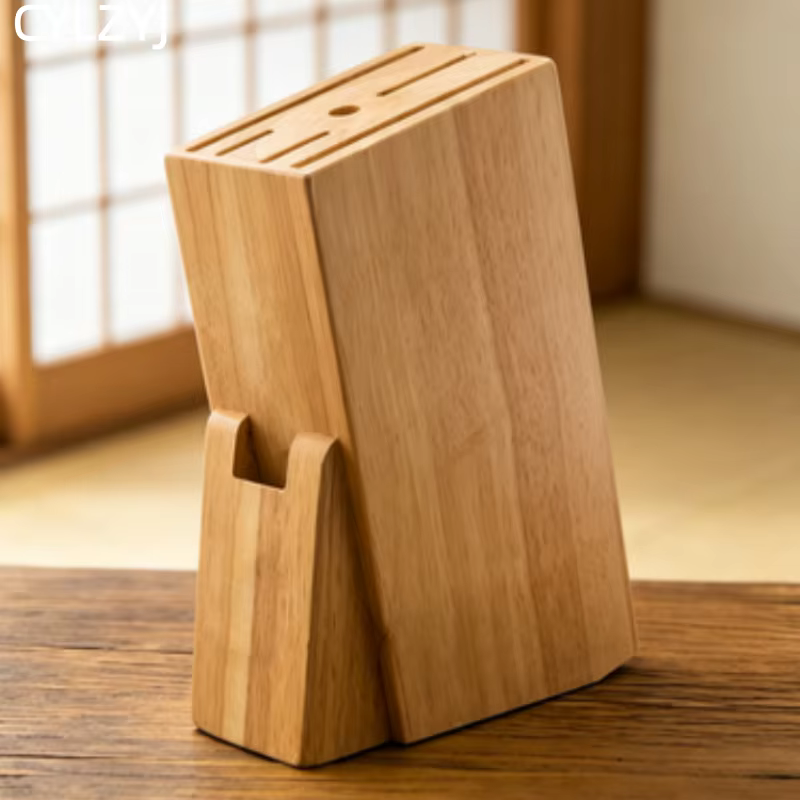 Support à Couteaux en Bois Extra Large pour Lames de 12 cm – Bloc de Rangement Vertical